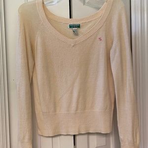 Abercrombie cream sweater